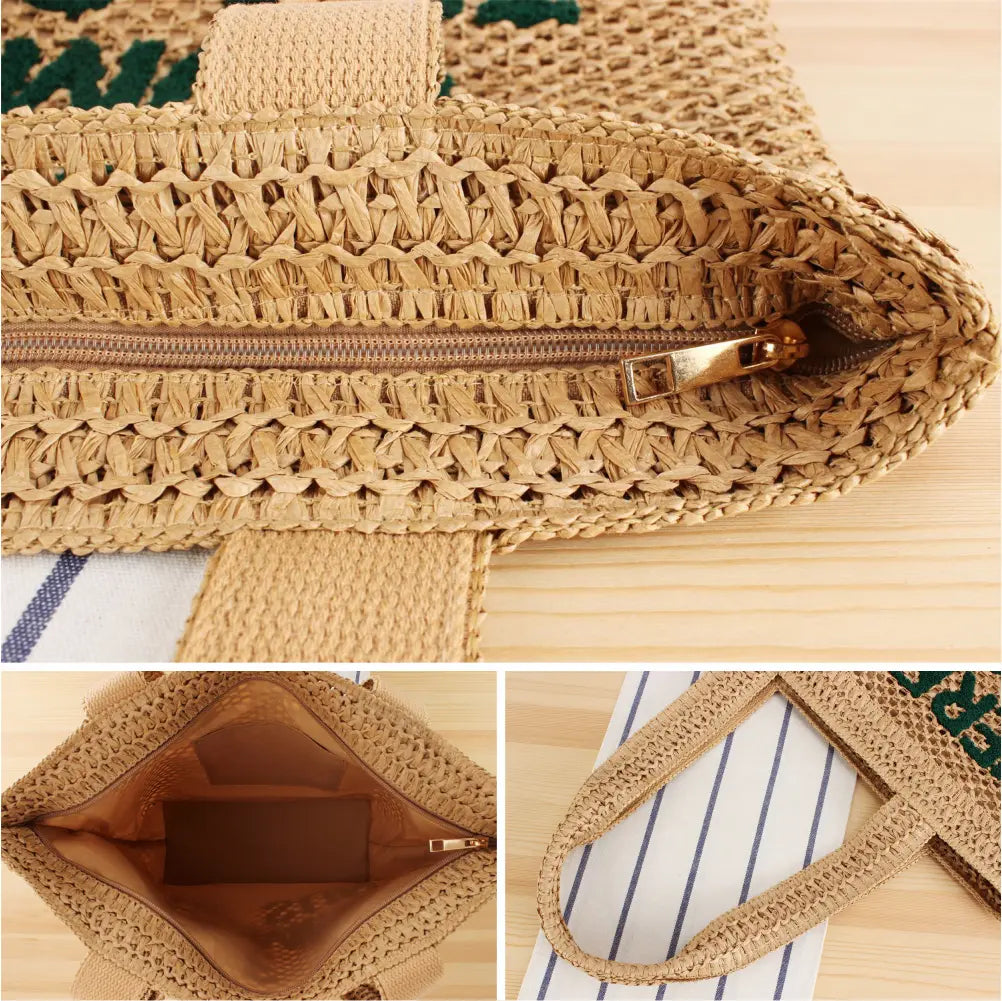 Here Comes the Sun Beach Straw Bag