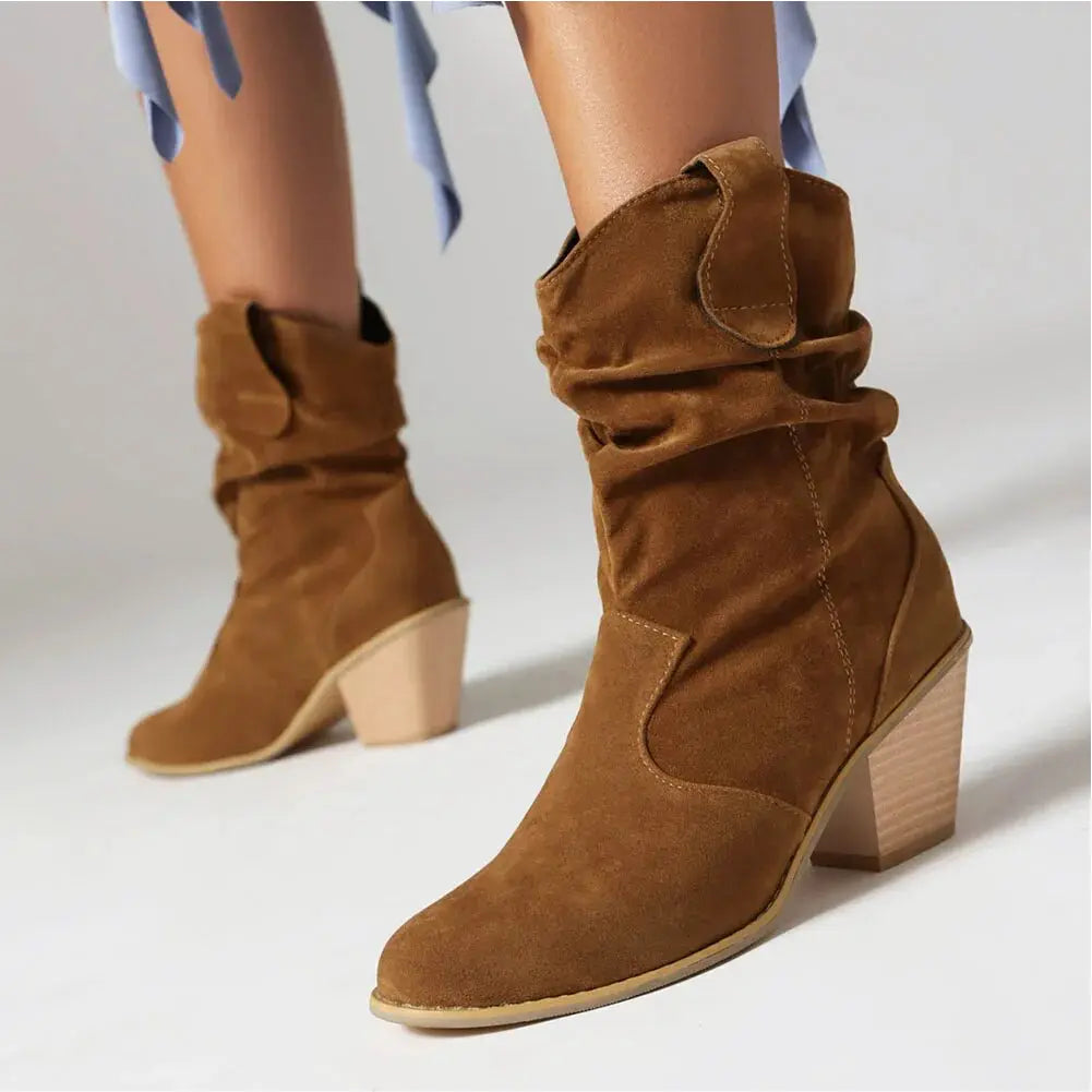Alison Hayes™ Ruched Western Boots