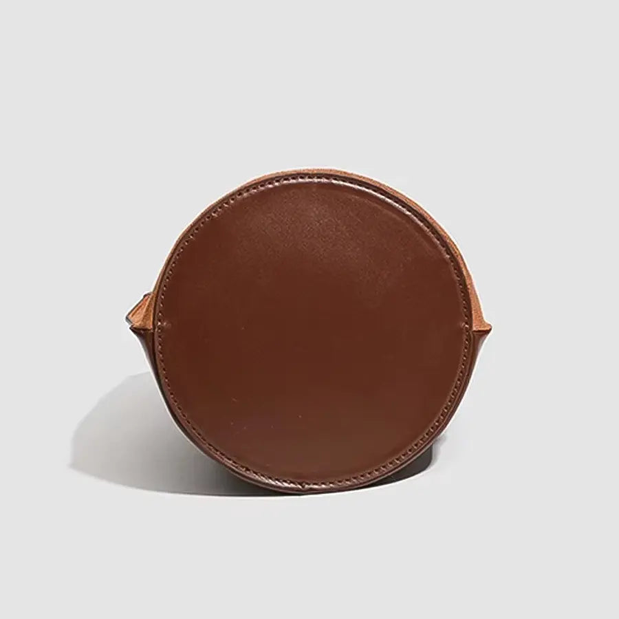 Belted Suede-Look Bucket Bag