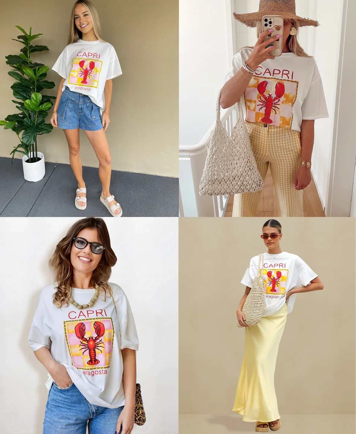 Capri Relaxed-Fit Graphic T-shirt