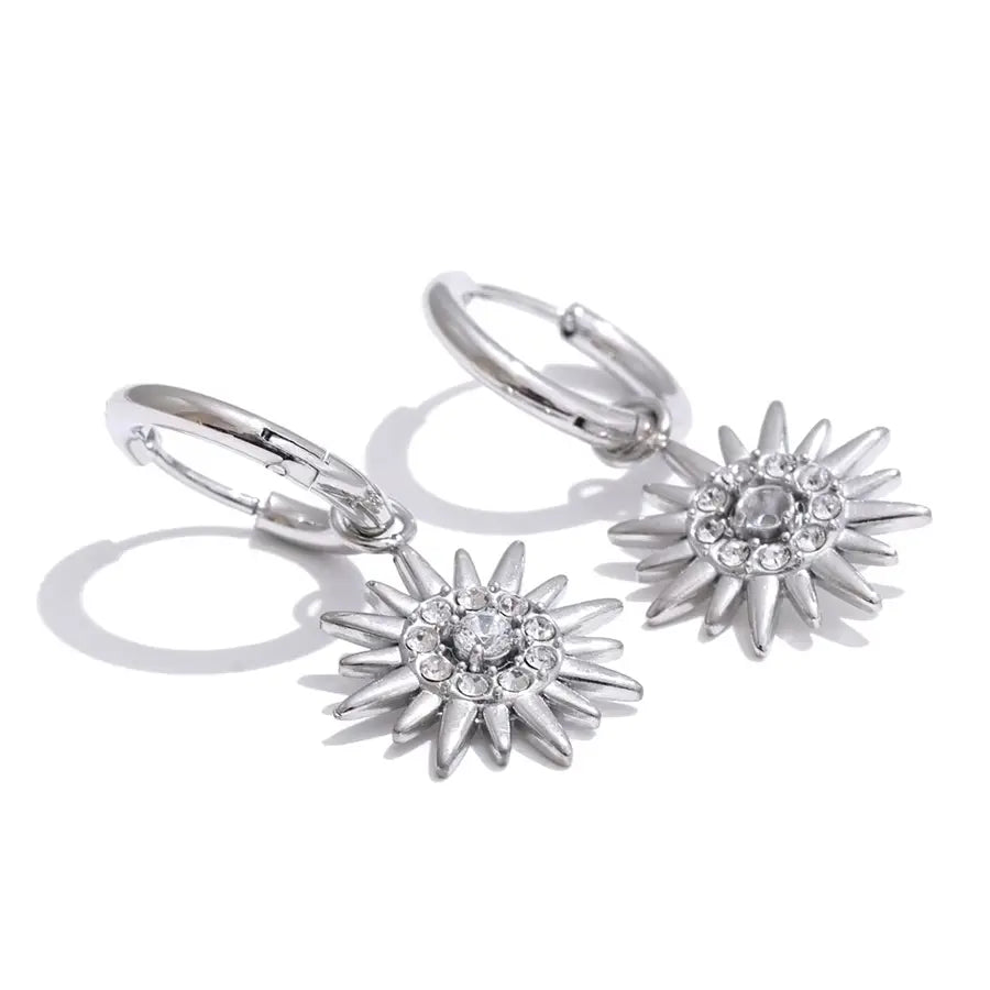 Celestial Zirconia Hoop Earrings