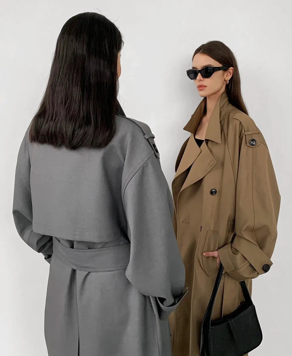 Oversized Long Trench Coat