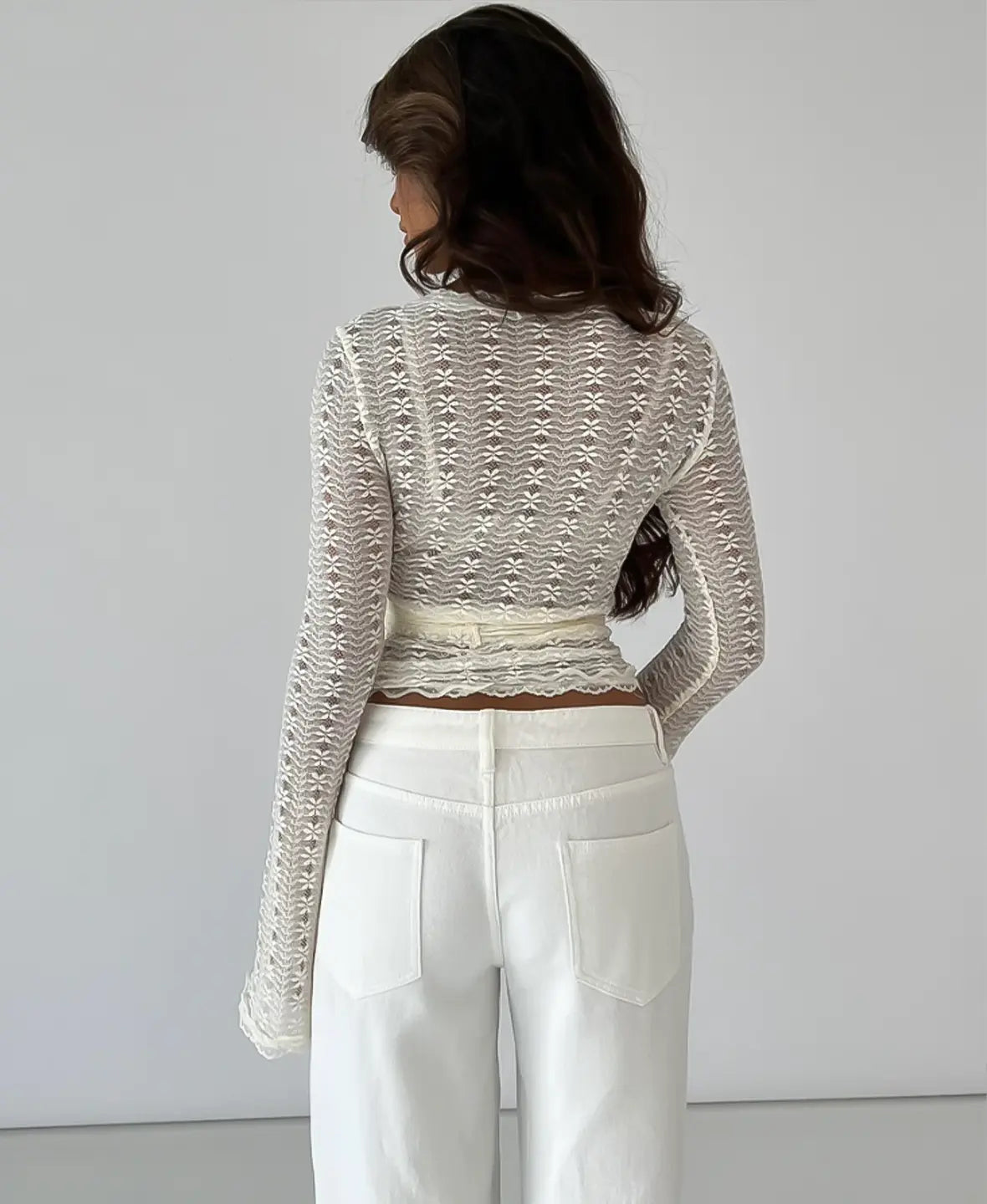 Soft Mesh Wrap Top