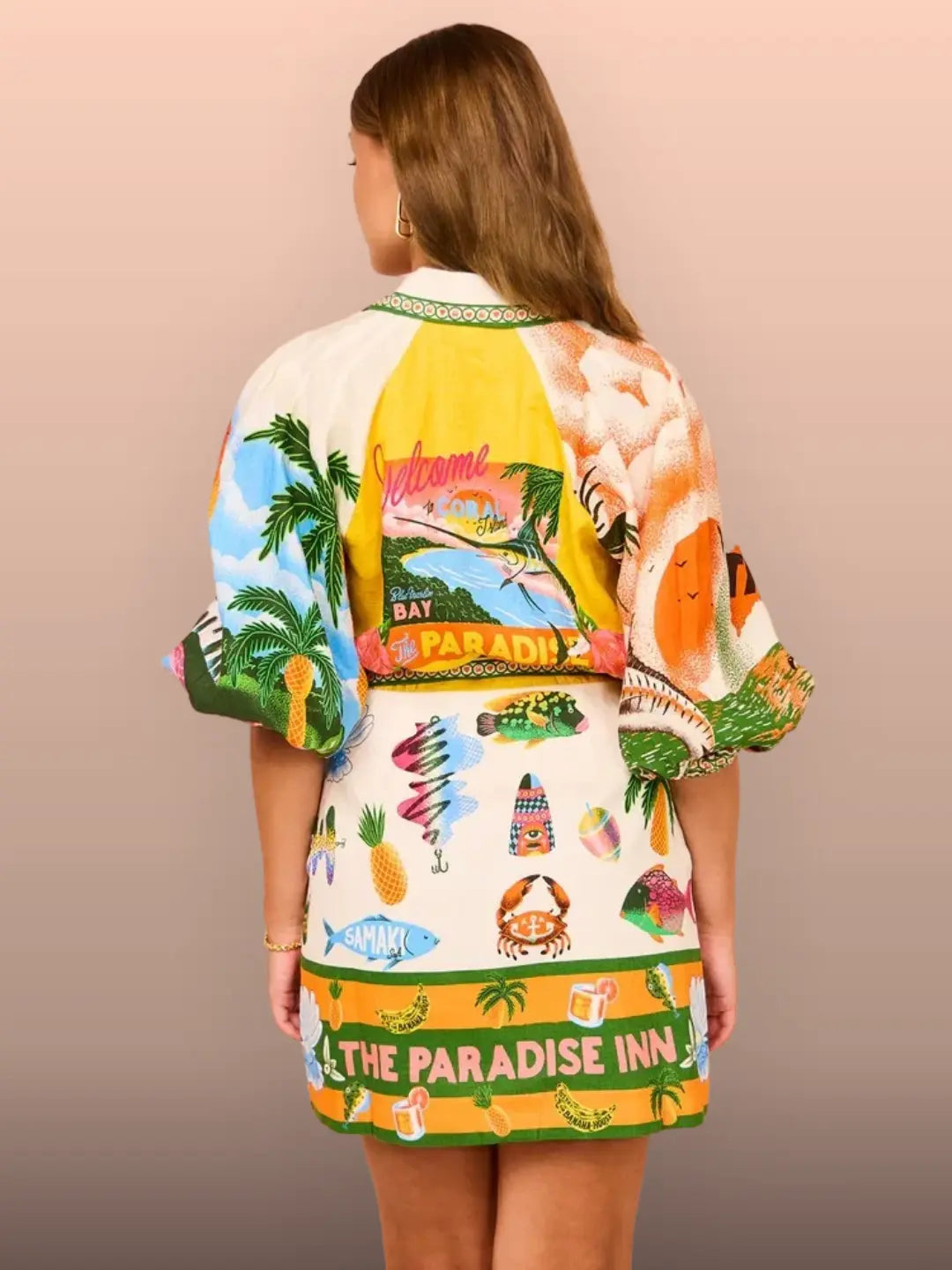 Paradise Inn Short Wrap Dress by Olivia Barrett™