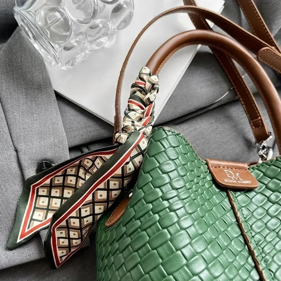 Twill Tie Bucket Bag