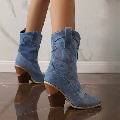 Alison Hayes™ Denim Western Boots