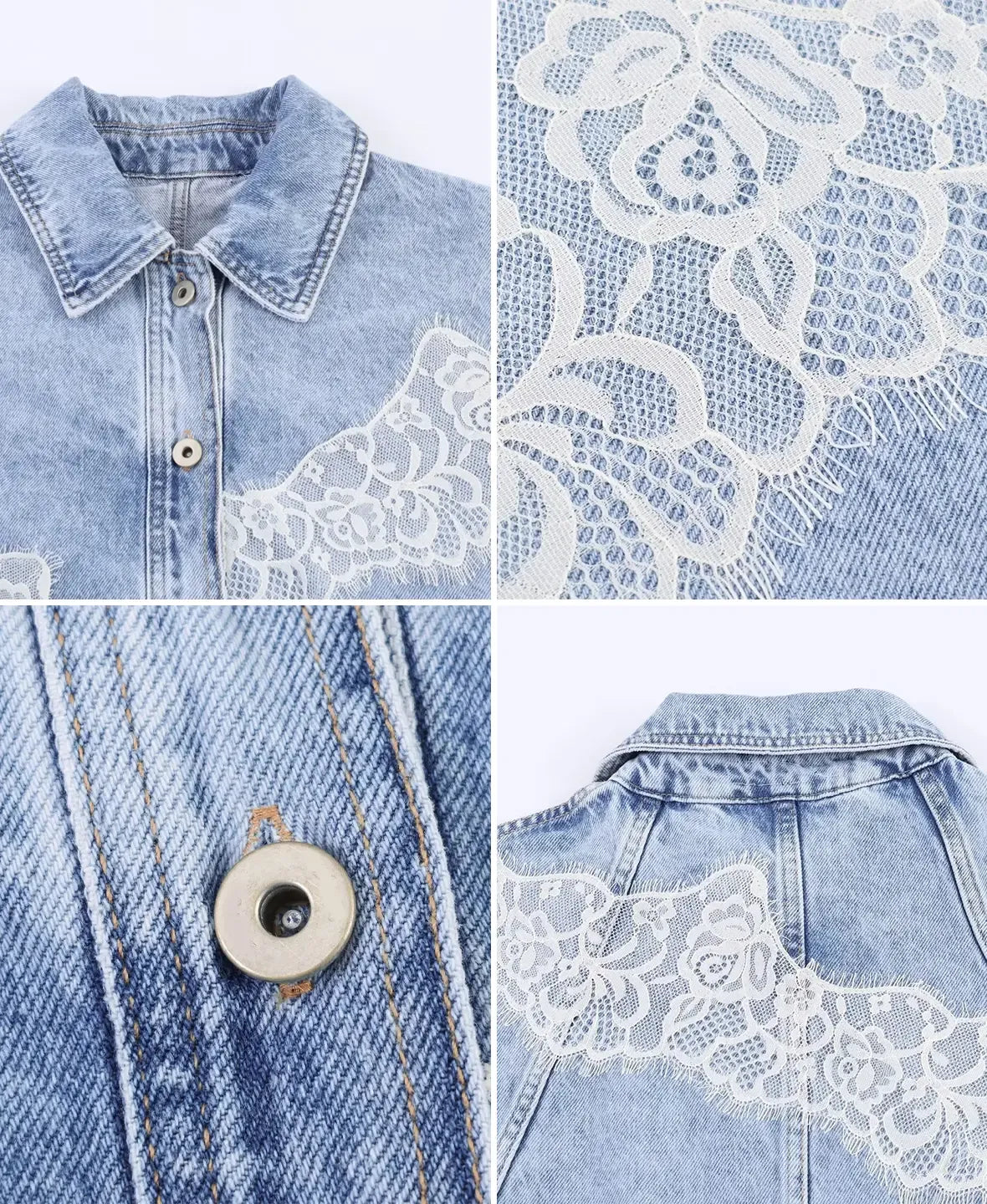 Muse Lace Denim Jacket