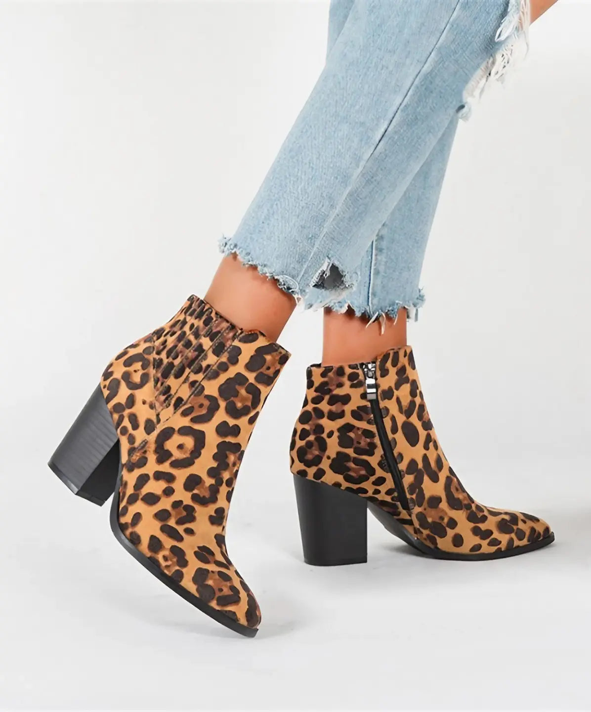 Alison Hayes™ Leopard Ankle Boots