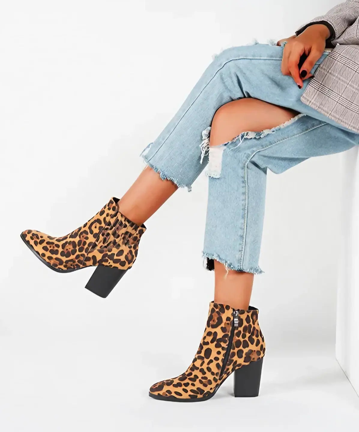 Alison Hayes™ Leopard Ankle Boots