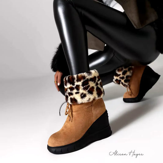 Alison Hayes™ Leopard Foldover Boots