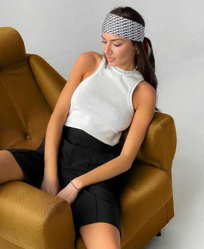 Basic Ribbed Knitted Tank Top
