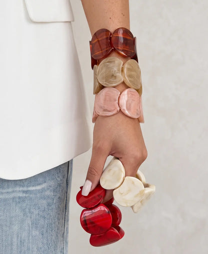 Charm Resin Elastic Bracelets
