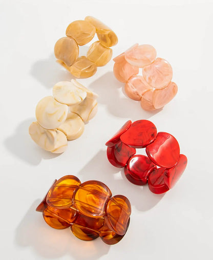 Charm Resin Elastic Bracelets