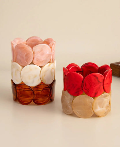 Charm Resin Elastic Bracelets