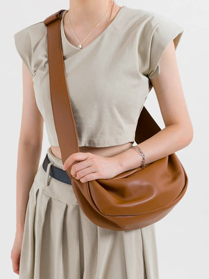 Classy Vegan Leather Crossbody Bag