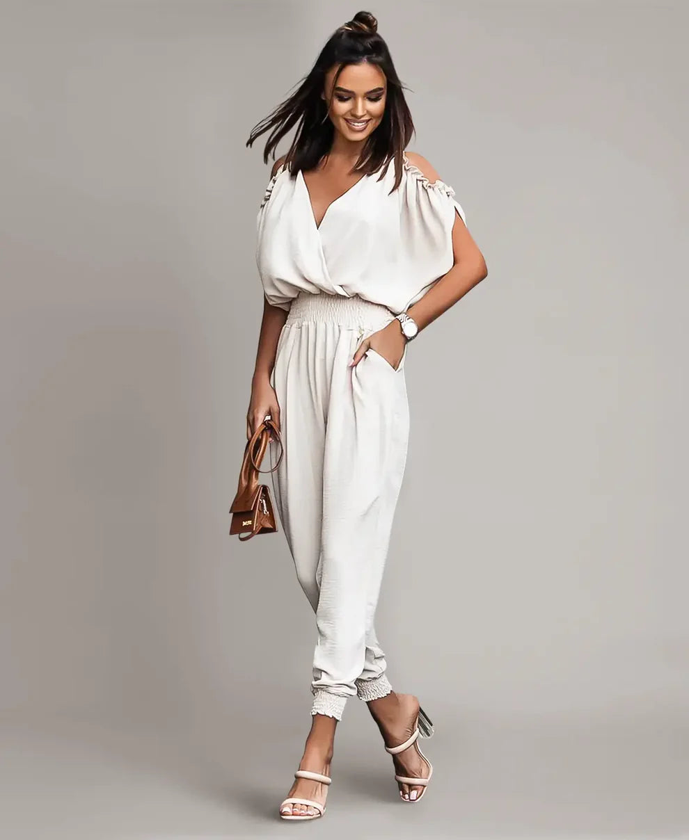 Celeste Cut-Out Shoulder Jumpsuit