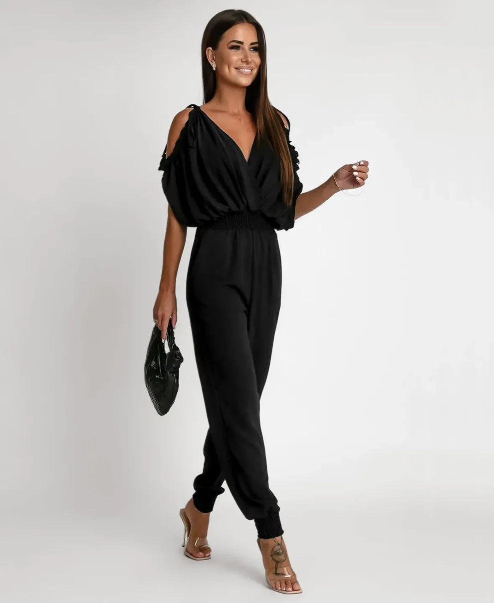 Celeste Cut-Out Shoulder Jumpsuit