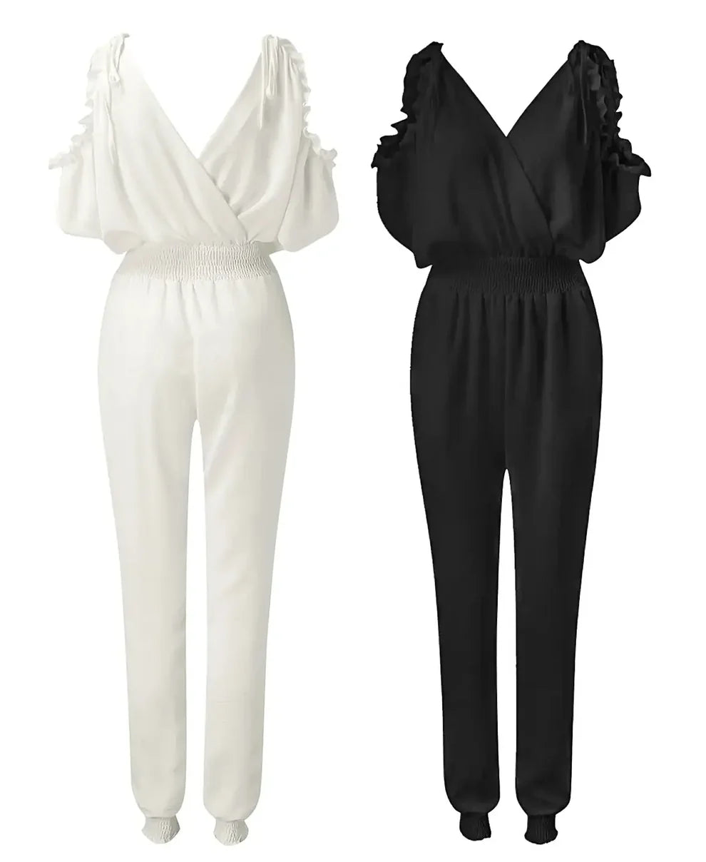 Celeste Cut-Out Shoulder Jumpsuit