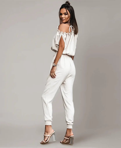 Celeste Cut-Out Shoulder Jumpsuit