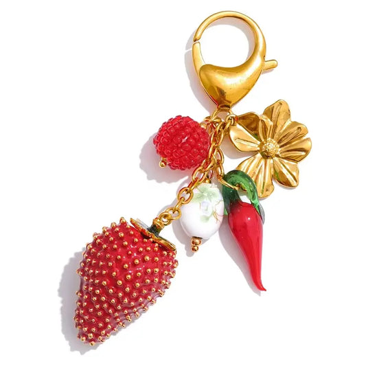Enamel Charm Keychains