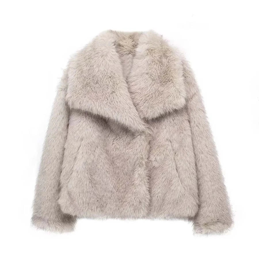 Luxe Faux Fur Chic Coat