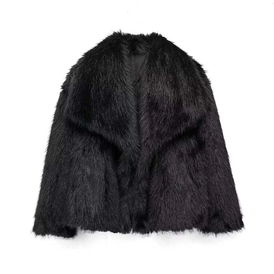 Luxe Faux Fur Chic Coat