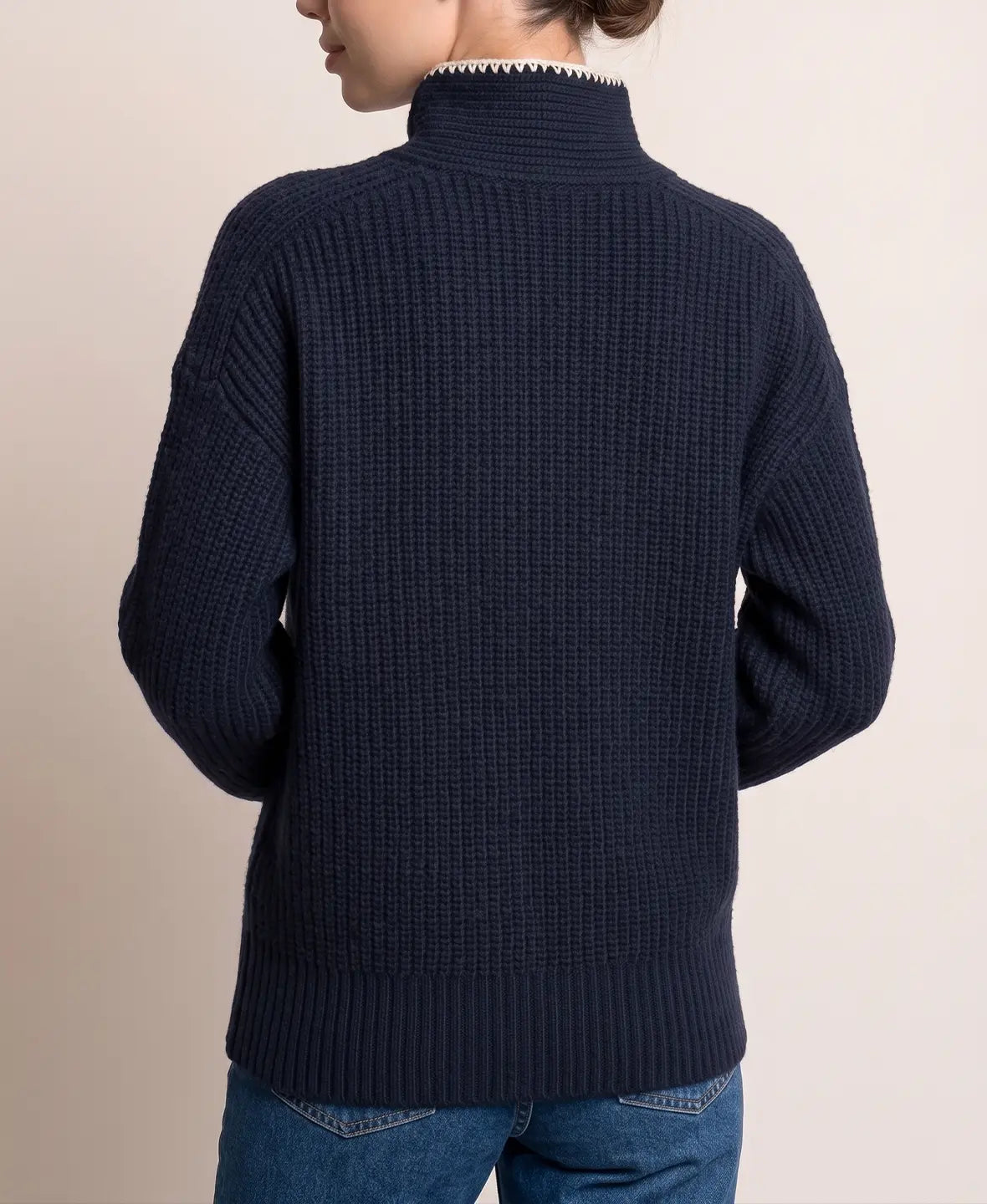 Knot Detail Ribbed Sweater
