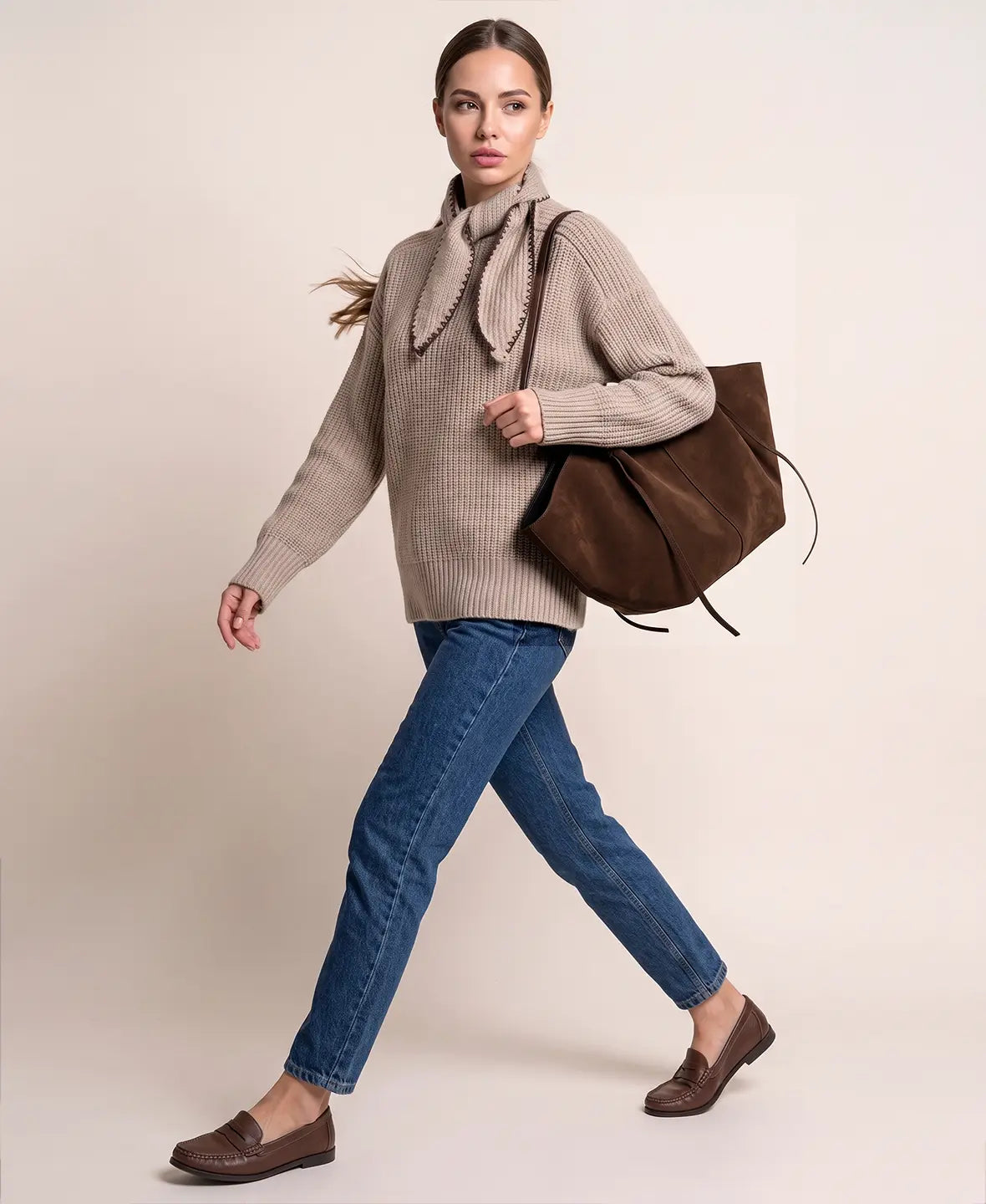 Knot Detail Ribbed Sweater