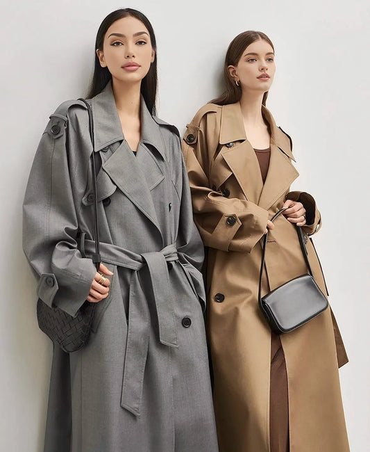 Oversized Long Trench Coat