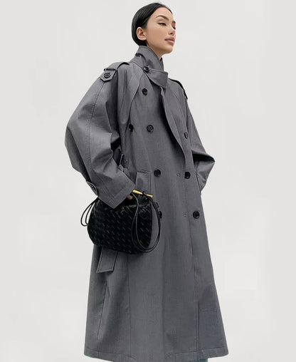 Oversized Long Trench Coat
