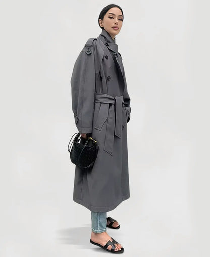 Oversized Long Trench Coat