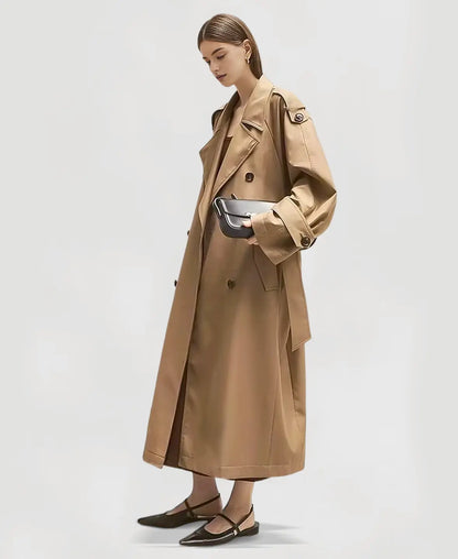 Oversized Long Trench Coat