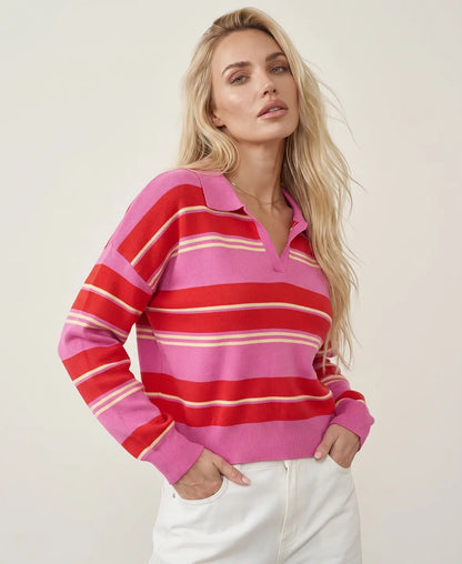 Polo Striped Knit Sweater