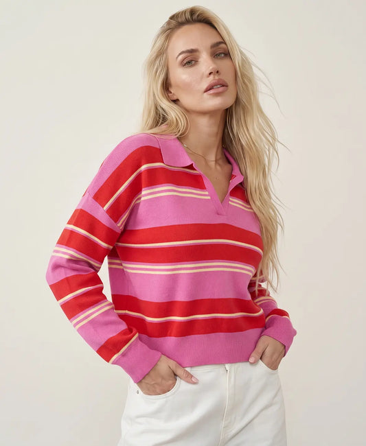 Polo Striped Knit Sweater