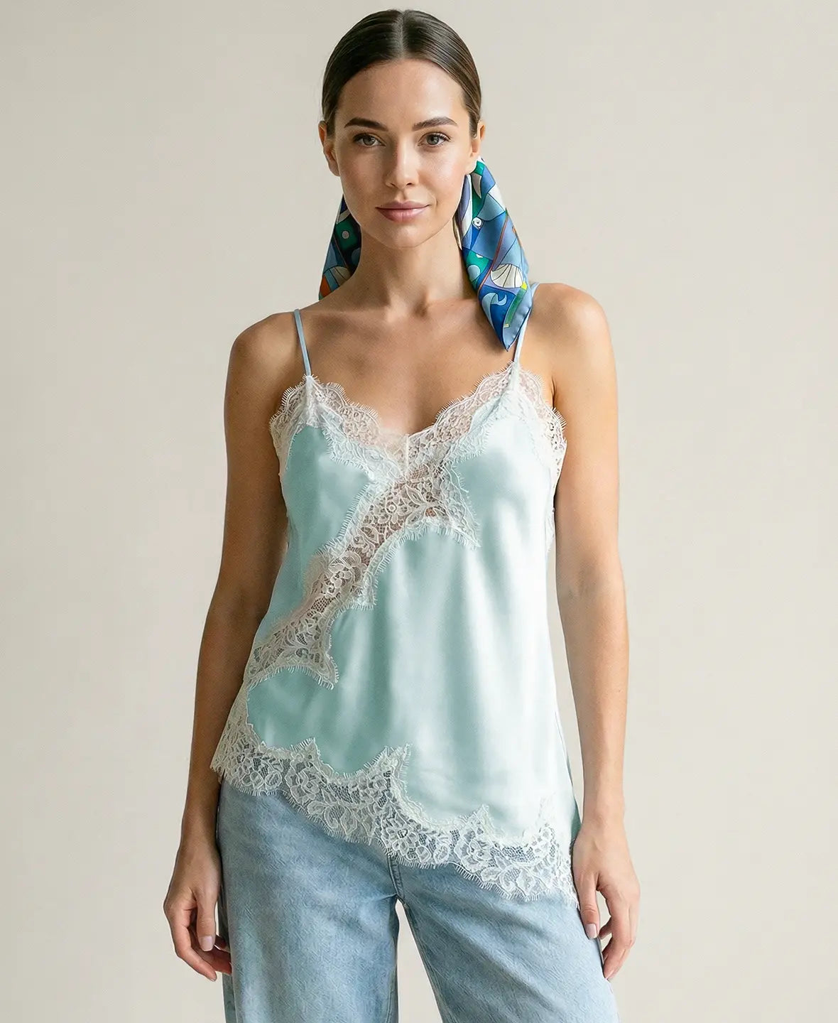 Lace Trim Cami Top