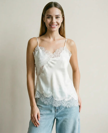 Lace Trim Cami Top