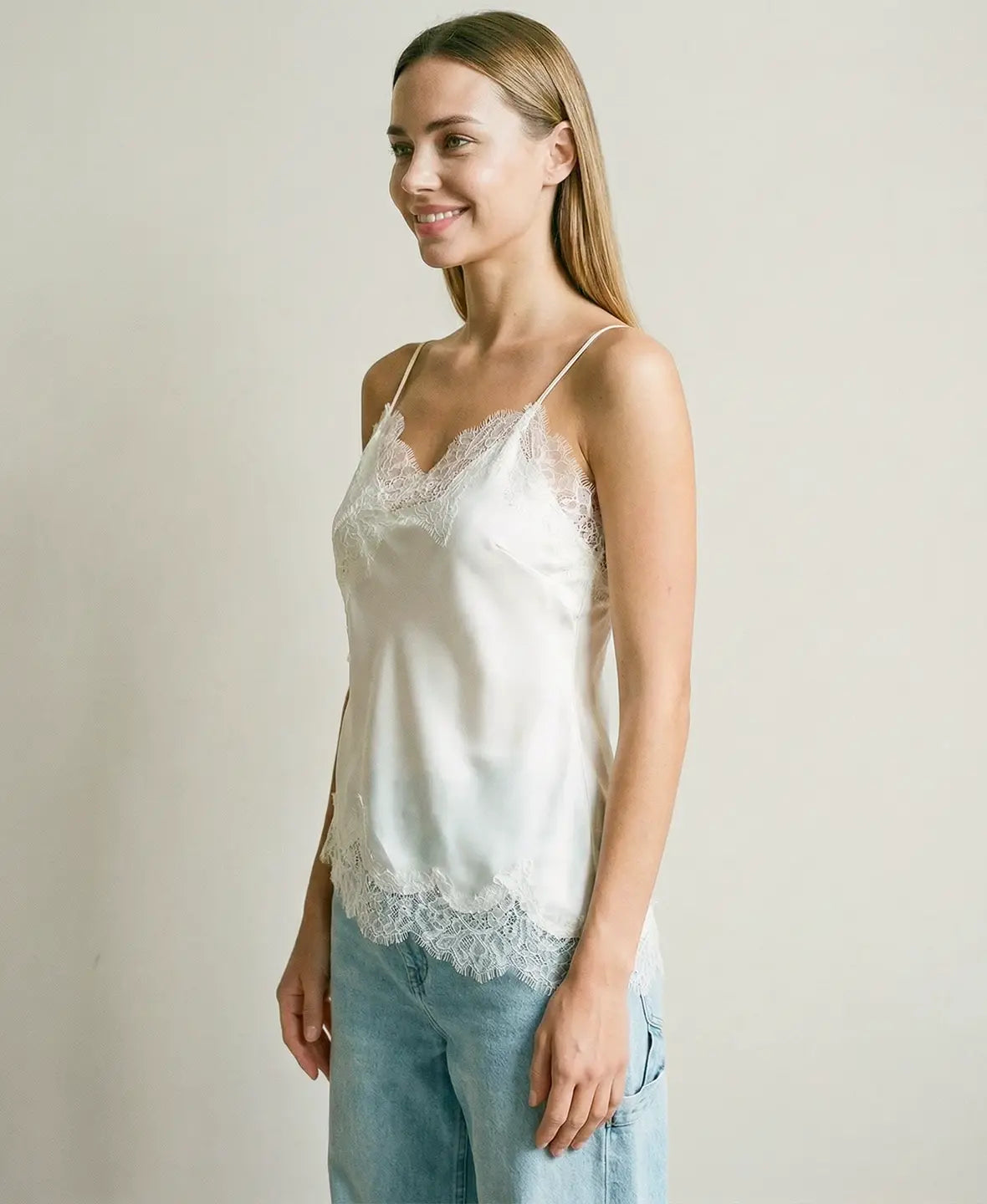 Lace Trim Cami Top