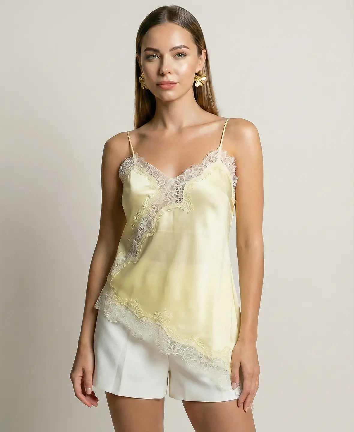 Lace Trim Cami Top