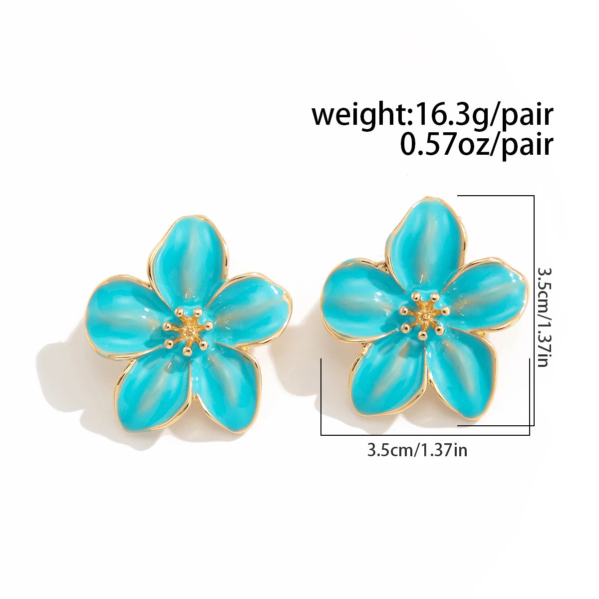 Floral Bloom Ear Studs Earrings