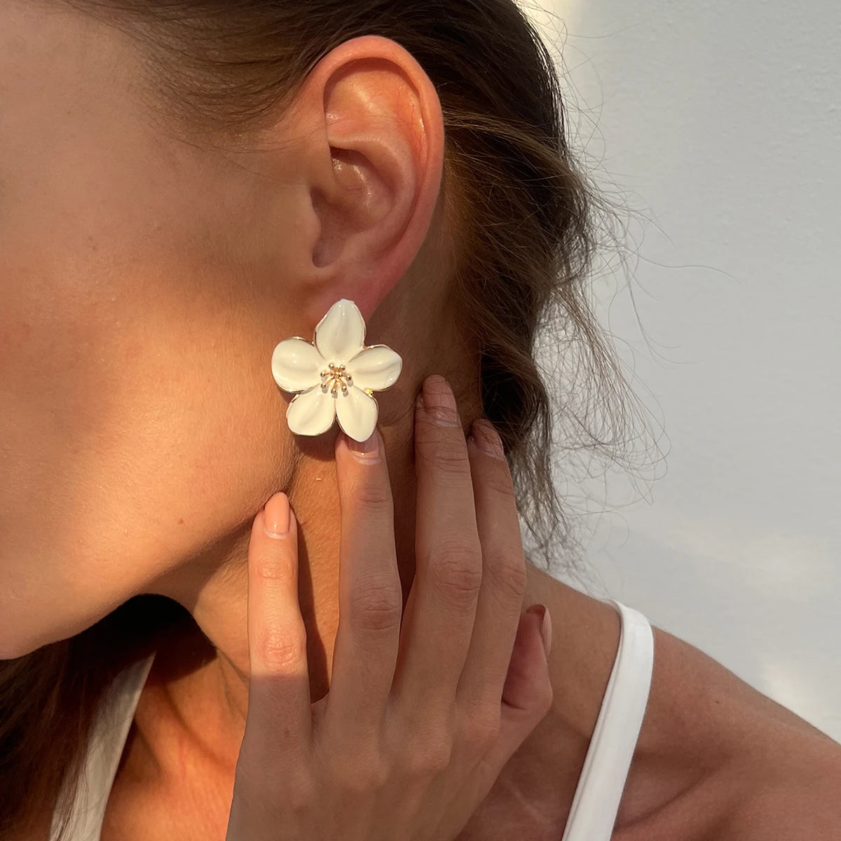 Floral Bloom Ear Studs Earrings
