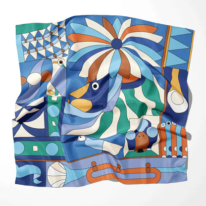 Tropicalia Satin Scarf