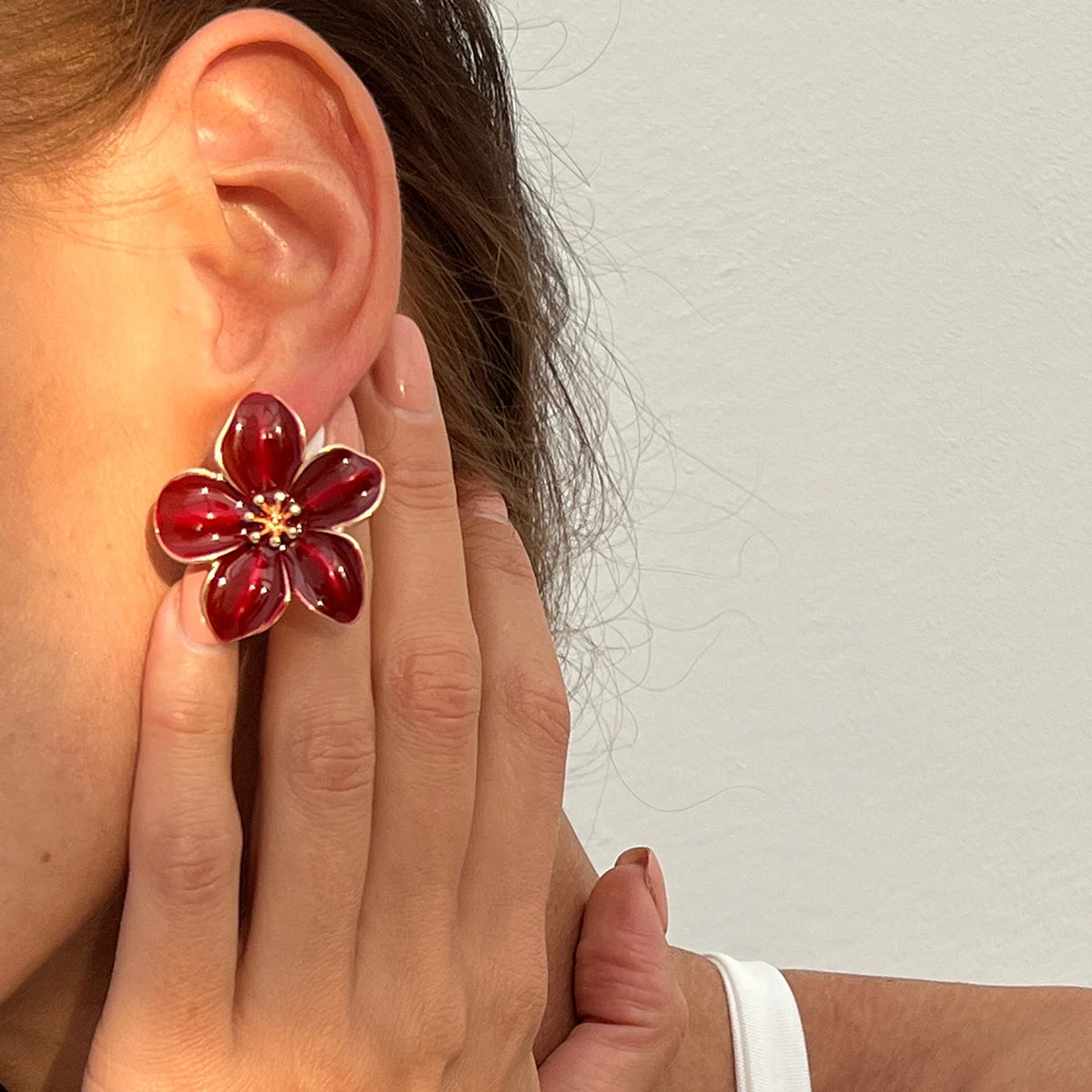 Floral Bloom Ear Studs Earrings