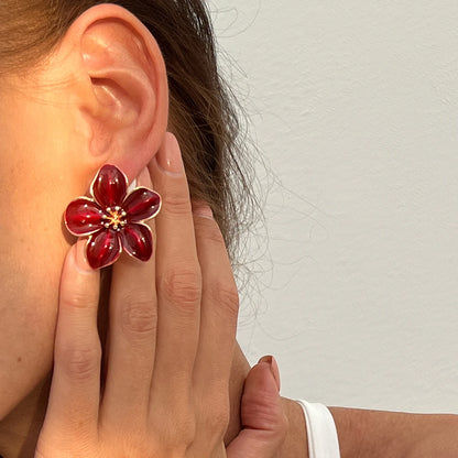 Floral Bloom Ear Studs Earrings