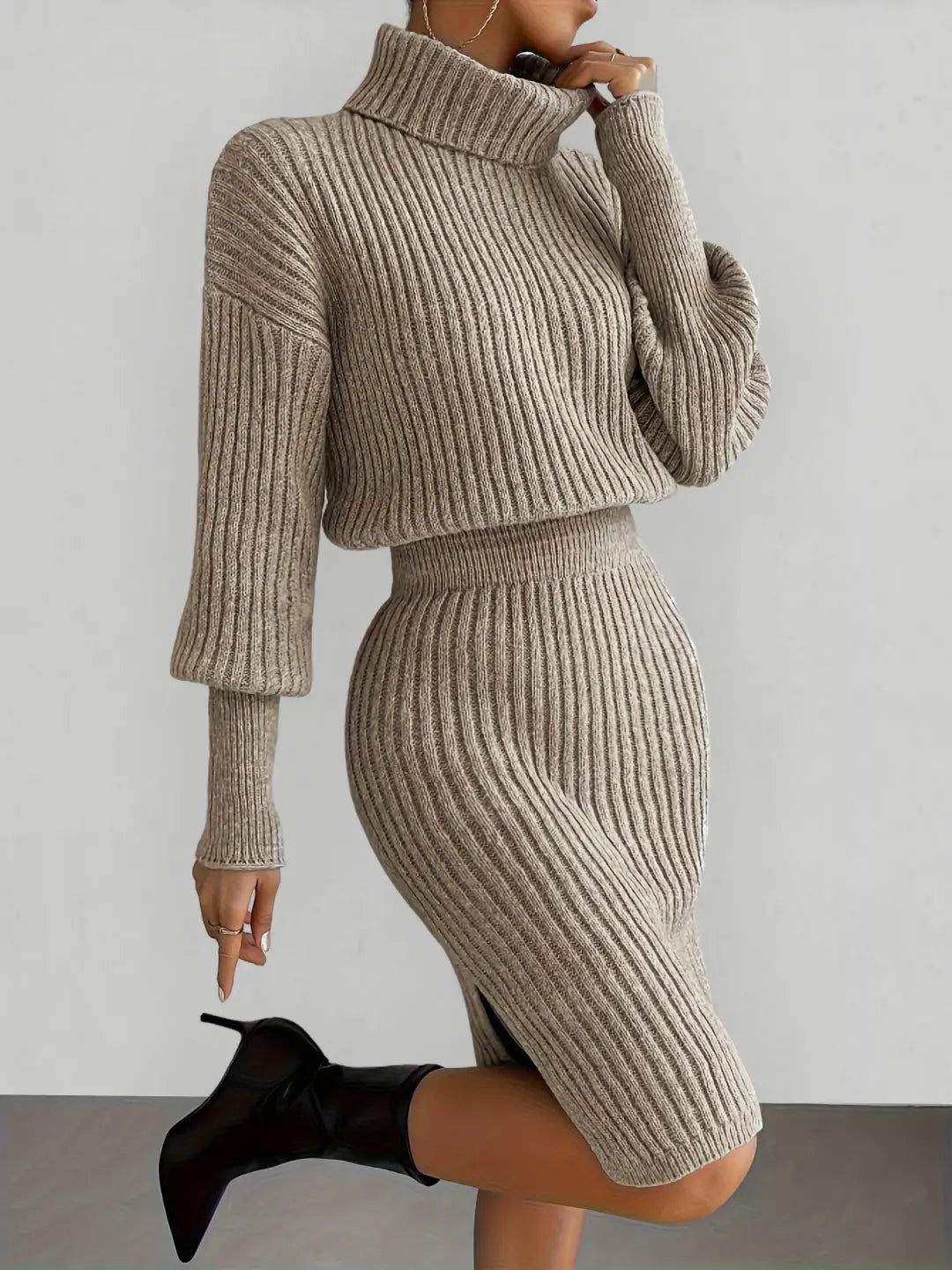 Marseille Knit Ribbed Dress