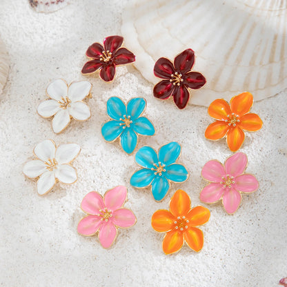 Floral Bloom Ear Studs Earrings