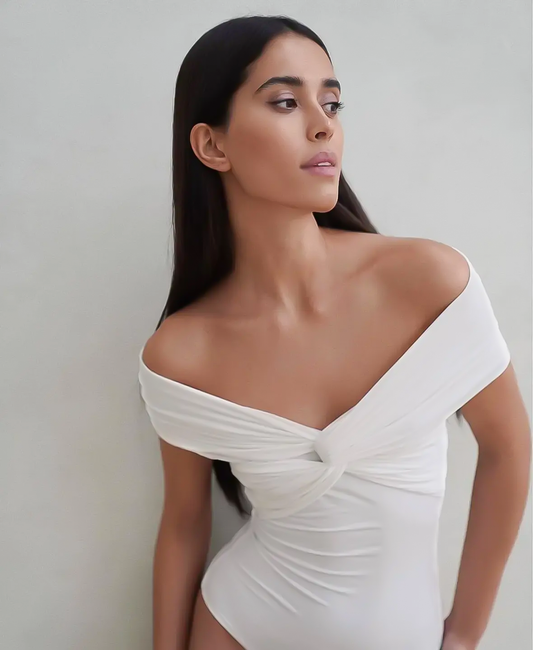 Twist Off-Shoulder Bodysuit