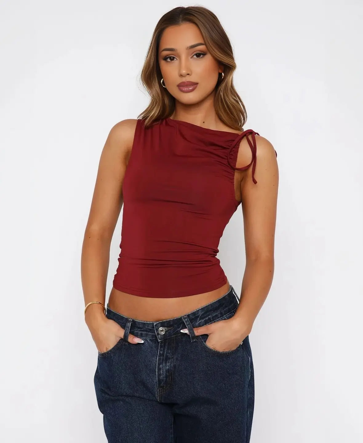 Sleek Side Tie Tank