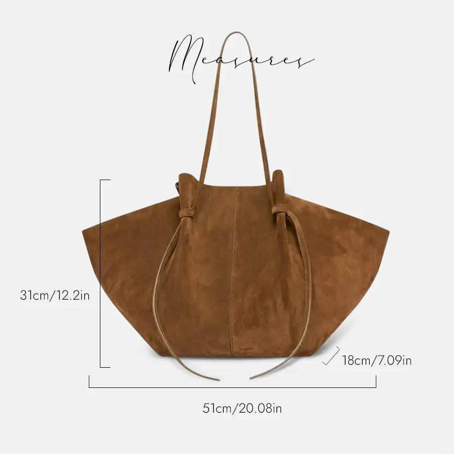 Slouchy Suede-Look Tote