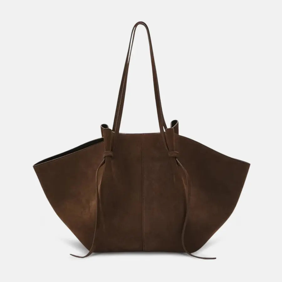 Slouchy Suede-Look Tote