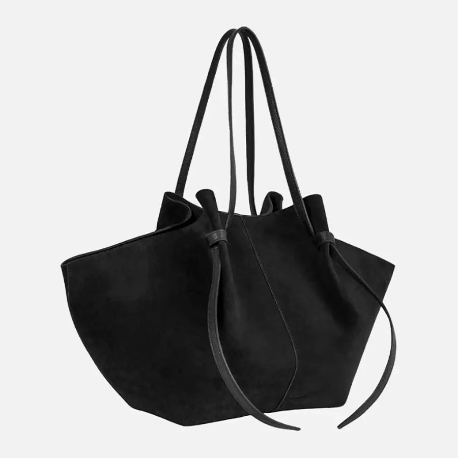 Slouchy Suede-Look Tote